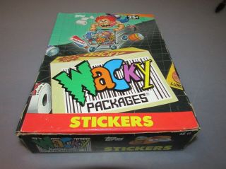1991 Topps Wacky Packages Stickers Full Wax Box 48 Packs Rare