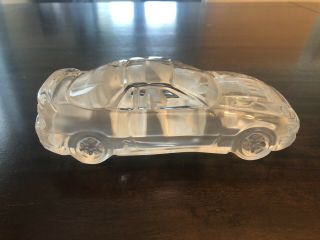 Mitsubishi 3000gt Vr - 4 Hofbauer Glass Lead Crystal Car Paperweight (ultra Rare)