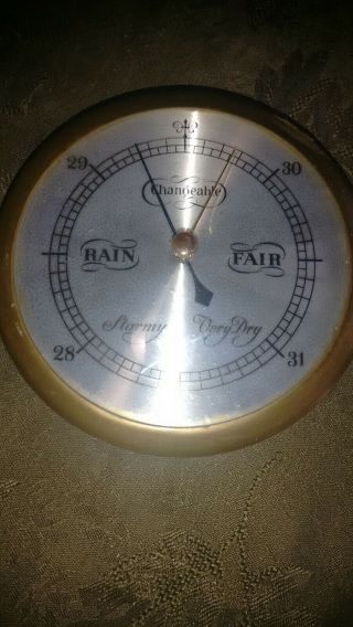 Vernco Vintage Gunstock Barometer