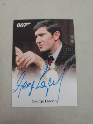James Bond George Lazenby Autograph On Her Majesty 