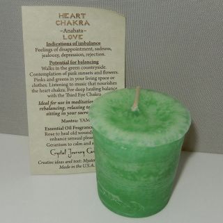 Heart Chakra Candle Crystal Journey Candles Special Order Listing For 8 Votives