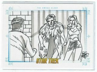 Star Trek Sketchafex Sketch Card The Omega Glory