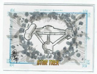 Star Trek Sketchafex Sketch Card The Doomsday Machine