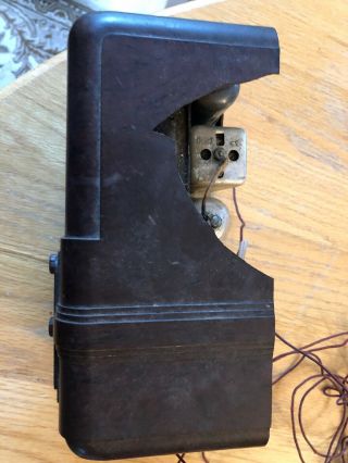 Antique Art Deco Fada Radio - Model L - 96 Brown Bakelite - Not
