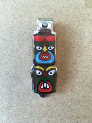 Vintage Totem Pole Nail Clippers,  Made In Japan