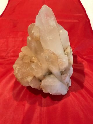 8.  2 Lb Natural Clear Quartz Cluster Mineral Crystal Specimen Healing
