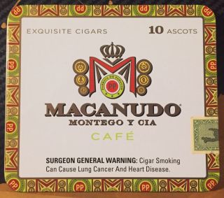 Macanudo Montego Y Cia Cafe Ascots Cigar Tin