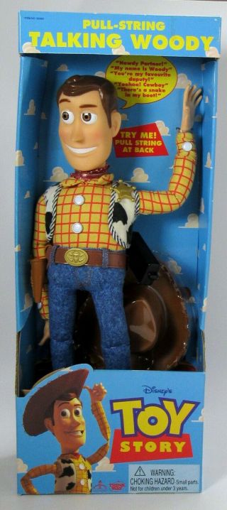 Think Way Disney Toy Story Pull String Talking Woody 1995