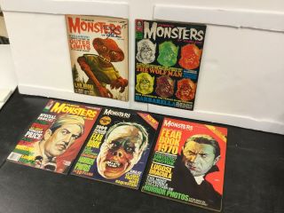 Famous Monsters Of Filmland 26,  51,  203 1969 & 1970 Yearbook Vg,