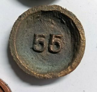 Cincinnati Gas And Electric Large Hubbard Cast Bronze Sequence Date Nail 55