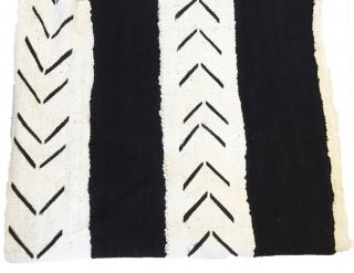 African Black and White Mud Cloth Textile Mali 40 