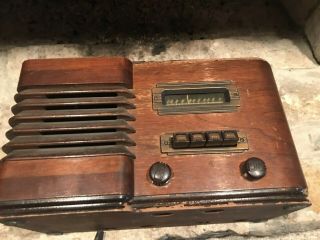 Vintage Stewart Warner Model 91 - 512 Art Deco Tube Radio For Parts/repair