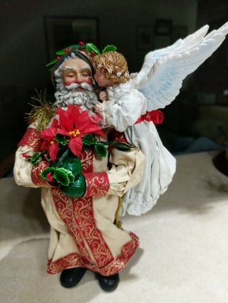 Clothtique Santa With Angel