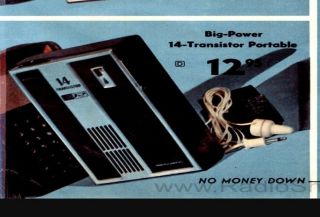 1967 VINTAGE REALISTIC 12 - 1366 TRANSISTOR AM POCKET RADIO,  LEATHER CASE 4