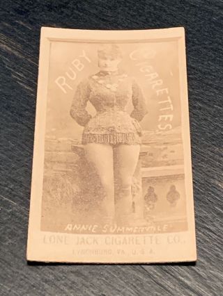 N369 1887 Lone Jack Cigarettes (ruby Cigarettes) - Annie Summerville Card