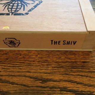Cigar Box Viaje Honey & Hand Grenades The Shiv EMPTY Wood Slide Lid Stash Box 3