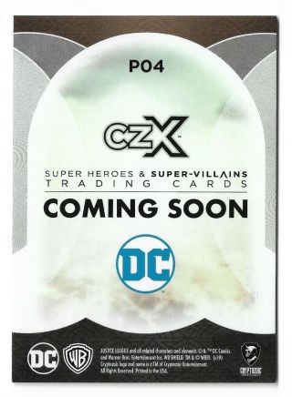 Cryptozoic CZX Heroes & - Villains Promo P04 Aquaman Philly Non Sport 2