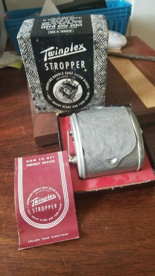 Vintage Twinplex Stropper Razor Blade Sharpener 1950 