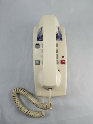 Vintage Radio Shack Wall Phone Model Number 43 337 Beige With Hold Redail