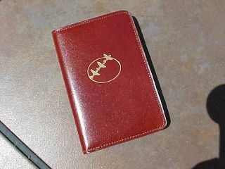 Vintage Leather Memo Pad From Republic Aviation Ny