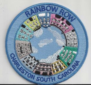 Rainbow Row Charleston South Carolina Souvenir Patch