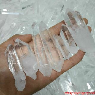 200g Natural Clear Quartz Crystal Points Terminated Wand Specimen Reiki Healing4