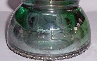 VINTAGE AUSTRALIAN GLASS INSULATOR GREEN BELL SHAPE A.  G.  E.  E.  TELEPHONE 1950s 3