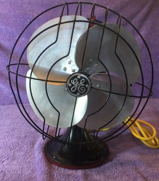 Vintage General Electric Oscillating Quiet Fan 12 " 49 X 491