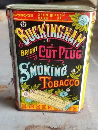 Vintage Buckingham And Union Leader Tobacco Pocket Tins