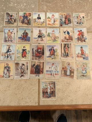 1933 Player’s Cigarettes Charachters From Fiction Complete Set Of 25 Cards