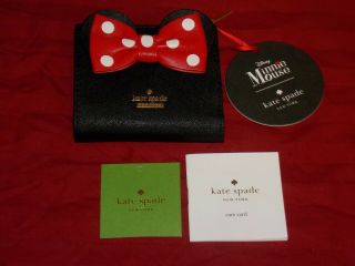 Disney Parks Kate Spade Minnie Mouse Wallet Credit Card Holder Coin Purse