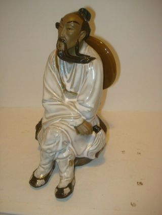 Vintage Shiwan Chinese Mudman Mudmen Figurine Immortal Scholar