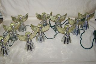 Ymt International Musical Angels Of Lights Silver & Gold Tone String Lights 1992