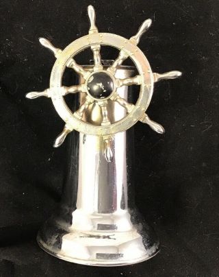 Vintage Nautical Boat Ships Steering Wheel Cigarette Lighter Cigar Pipe
