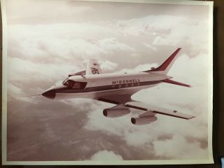 3 Mcdonnell Aircraft Model 119 Business Jet (aka 220) 11x9” Photos
