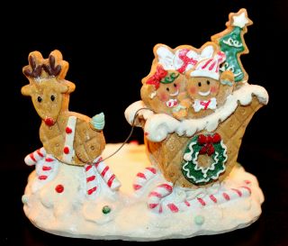 Yankee Candle Gingerbread Large Candle Jar Holder Christmas Hugger Holiday Light