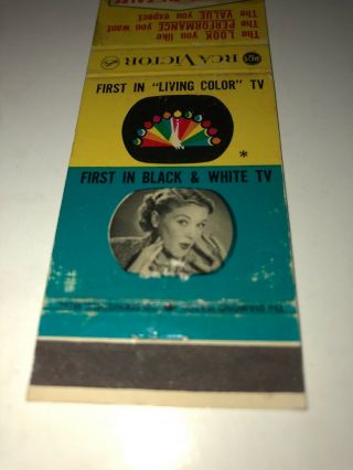 Vintage Matchbook Cover Larry’s Tv Sales & Service/rca South Gate California