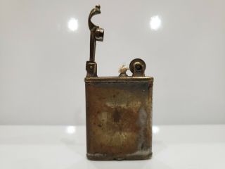 Antique / Vintage GEM Brass Lift Arm Lighter / US MADE 2