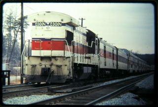Osld Railroad Slide Auto Train 4002 Ge U36b & Train 2/72