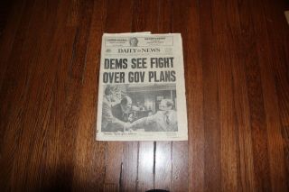 York Daily News January 10,  1979 " Dems See Fight Over Gov Plans "