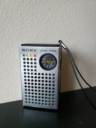 Vintage 1971 Sony Solid State Tr - 4100 Pocket Transistor Radio &