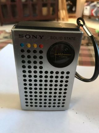 Vintage 1971 Sony Solid State Tr - 4100 Pocket Transistor Radio &