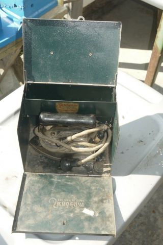 Vintage Sunbeam Electric Iron W/ Case - 32 Volt Dc