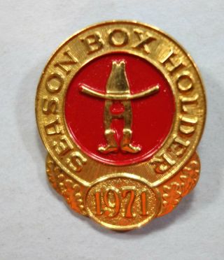 Houston Livestock Show & Rodeo 1971 Season Box Holder Badge