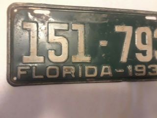 Florida Car License Plate - 1930 3