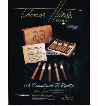 1997 Thomas Hinds Selection Cigars Honduran Nicaraguan Vtg Print Ad