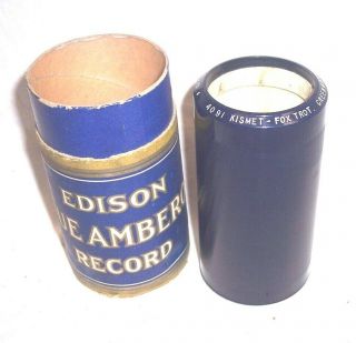 Edison Phonograph 4m Record 4091 " Kismet - Fox Trot ",  Green Brothers Novelty