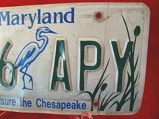 MARYLAND LICENSE PLATE 