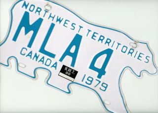 N.  W.  T.  Licence Plate For A Member Of The Nwt Legislative Assembly