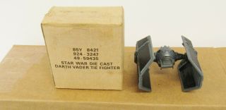 Vintage Kenner Star Wars Die Cast Darth Vader Tie Fighter With Mail Away Box